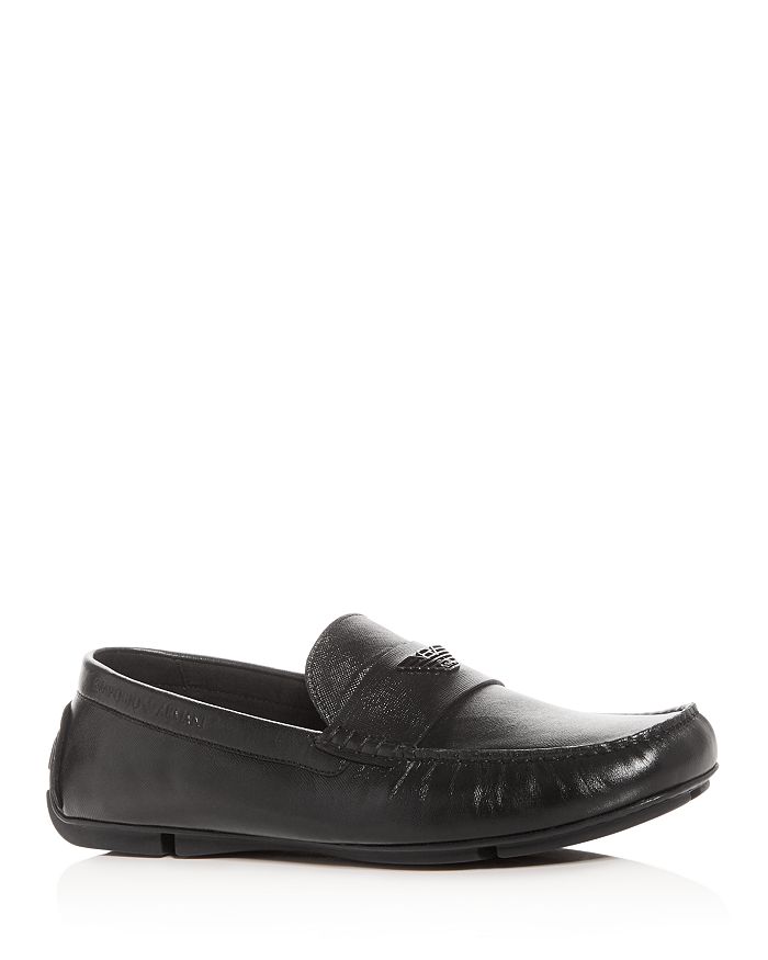 Armani Men's Leather Loafers | Bloomingdale's