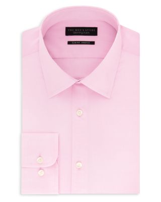 The Men's Store at Bloomingdale's Solid Stretch Slim Fit Dress Shirt -  Exclusive | Bloomingdale's Men