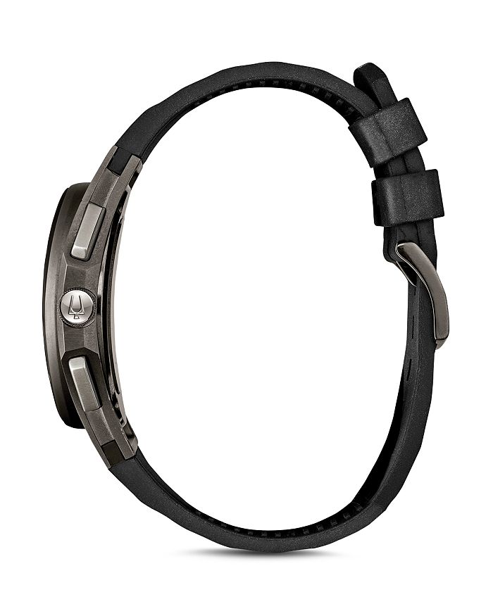 Shop Bulova Curv Watch, 44mm In Gray/black