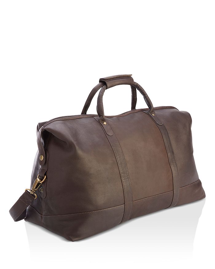 ROYCE New York Leather Weekender Duffel Bag | Bloomingdale's