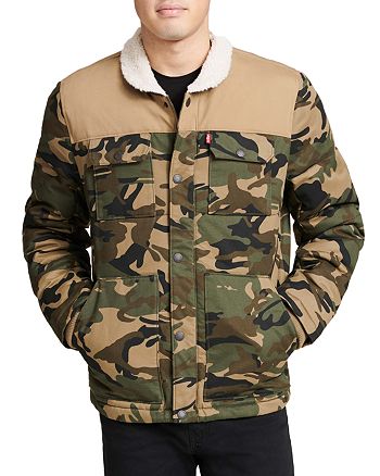 Levi's Artic Cloth Quilted Woodsman Trucker Jacket with Sherpa Collar |  Bloomingdale's