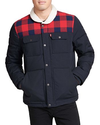 Levi's Arctic Cloth Quilted Woodsman Trucker Jacket with Sherpa Collar |  Bloomingdale's