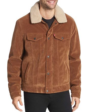 Levi's Sherpa Lined Faux-Suede Classic Trucker Jacket | Bloomingdale's