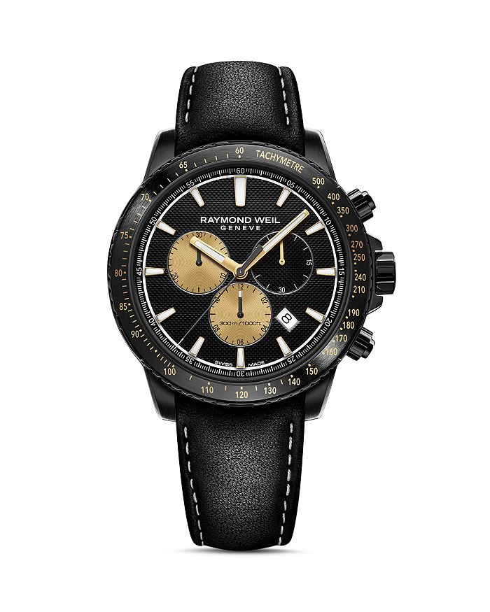 Raymond Weil Tango 300 Marshall Amplification Limited-edition Chronograph, 43mm In Black