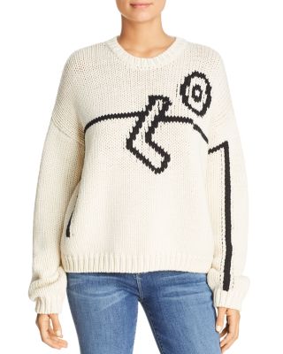 Tory Burch Merino-Wool Intarsia Sweater 