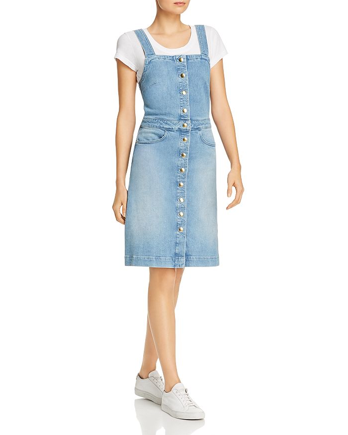Warehouse snap front denim dress hot sale
