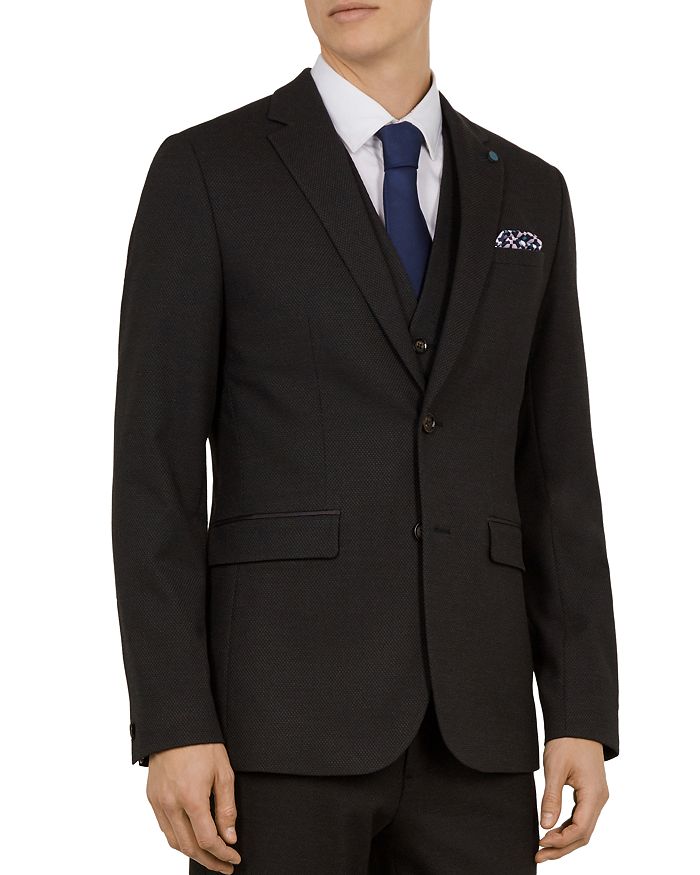 Ted Baker Gorka Textured Semi Plain Regular Fit Jacket