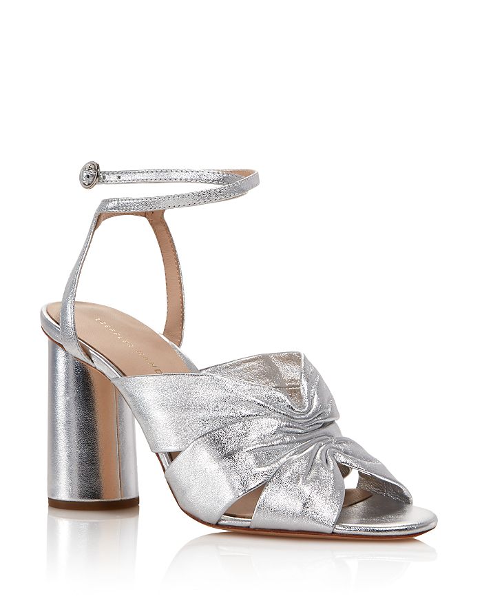 Loeffler randall metallic discount sandals
