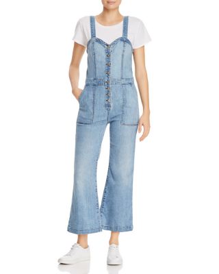 7 for all mankind denim jumpsuit