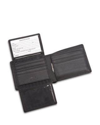 Leather RFID-Blocking Slim Bifold Wallet
