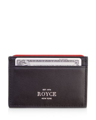 ROYCE New York - Leather RFID-Blocking Executive Slim Credit Card Case