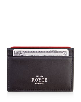 Royce New York Leather Lanyard ID Holder