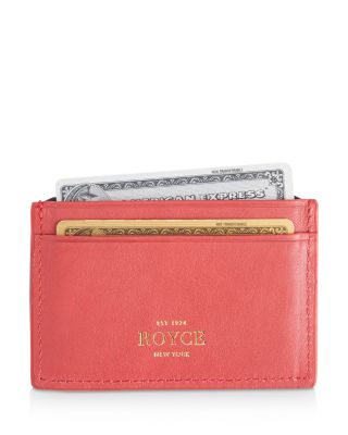 Royce New York Leather Rfid-Blocking Executive Slim Credit Card Case