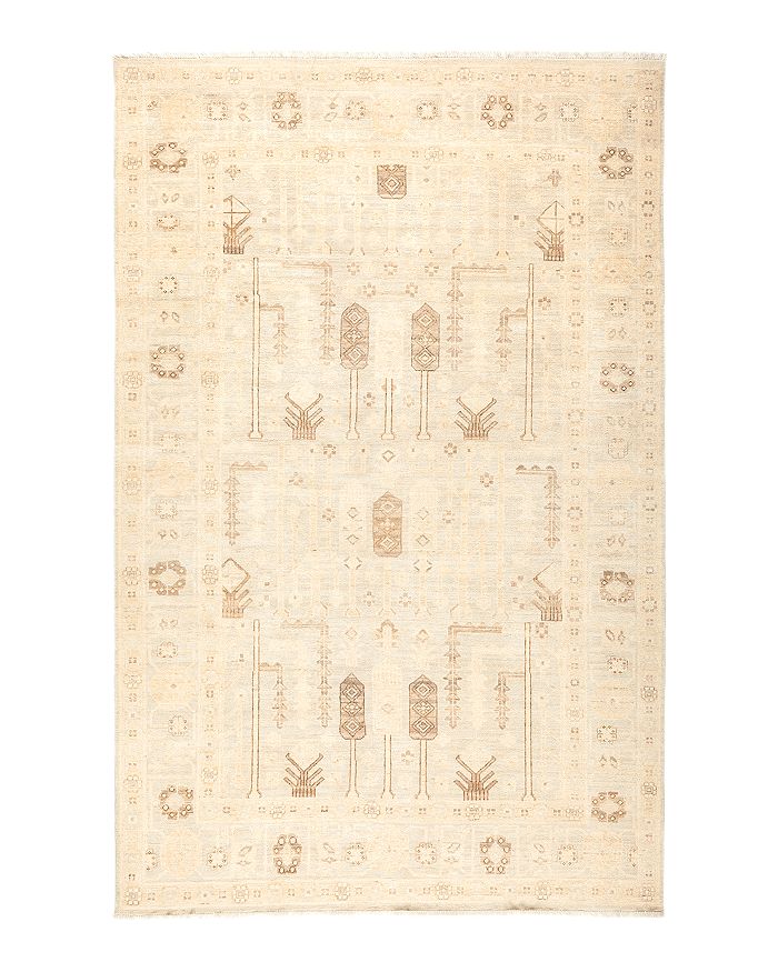 Bloomingdale's Solo Rugs Oushak Monahen Hand-knotted Area Rug, 6'1 X 9'3 In Beige