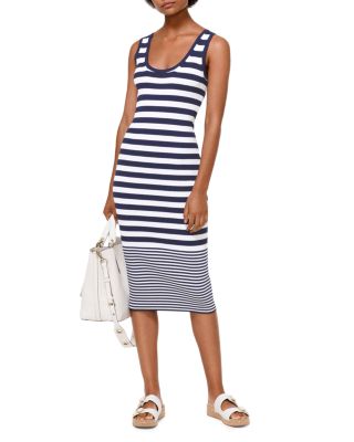 striped midi tank dress