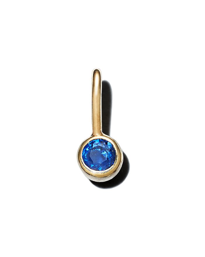 Zoë Chicco 14k Yellow Gold Blue Sapphire Charm In Blue/gold