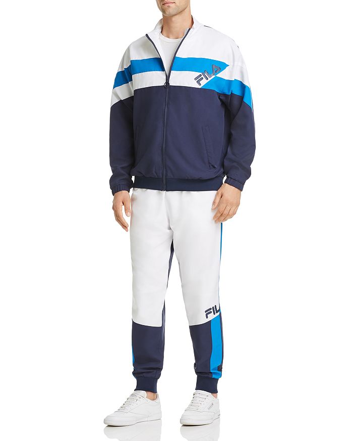Fila Slade Color-block Track Jacket - 100% Exclusive In White/peacoat ...