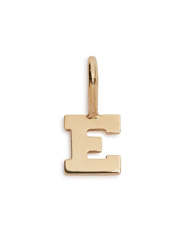 Zoë Chicco 14k Yellow Gold Initial Charm In E/gold
