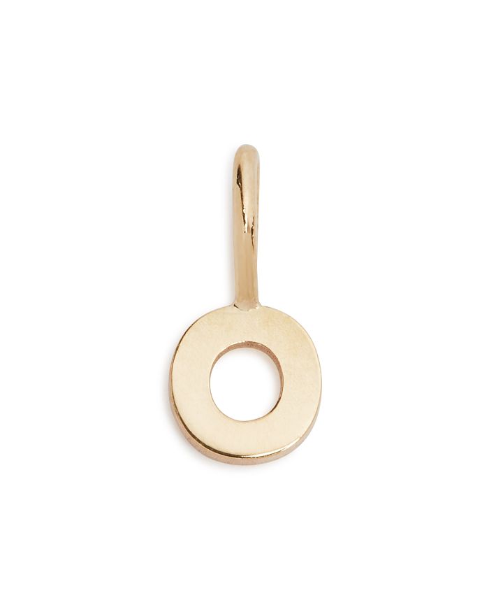 Zoë Chicco 14k Yellow Gold Initial Charm In O/gold