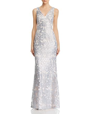 Eliza J Sequined Lace Gown | Bloomingdale's