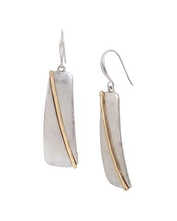 Robert Lee Morris Soho Gold-Tone U-Shape Sculptural Drop Earrings - Macy's