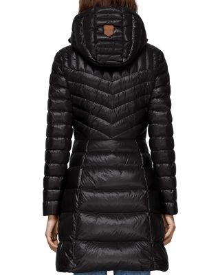 mackage lara hooded quilted down coat