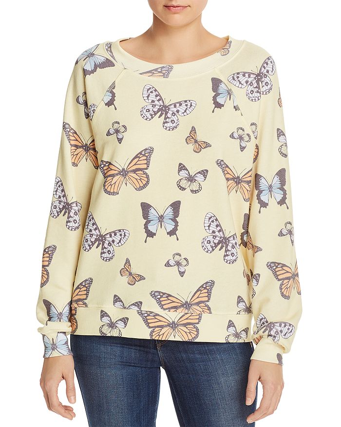 Wildfox butterfly sweatshirt sales