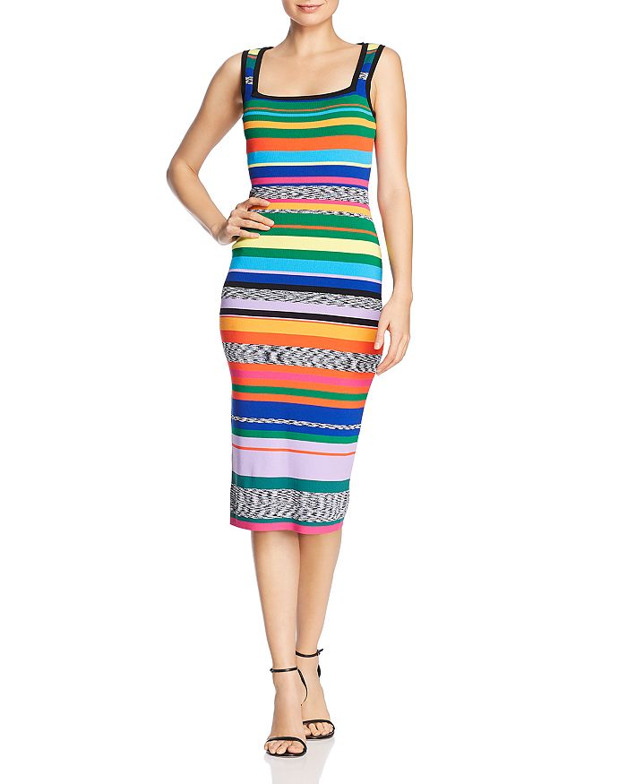 MILLY Rainbow Stripe Dress Bloomingdale s