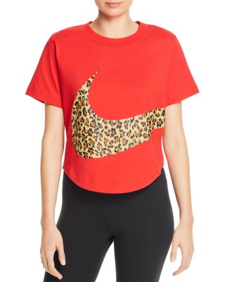 red leopard nike shirt