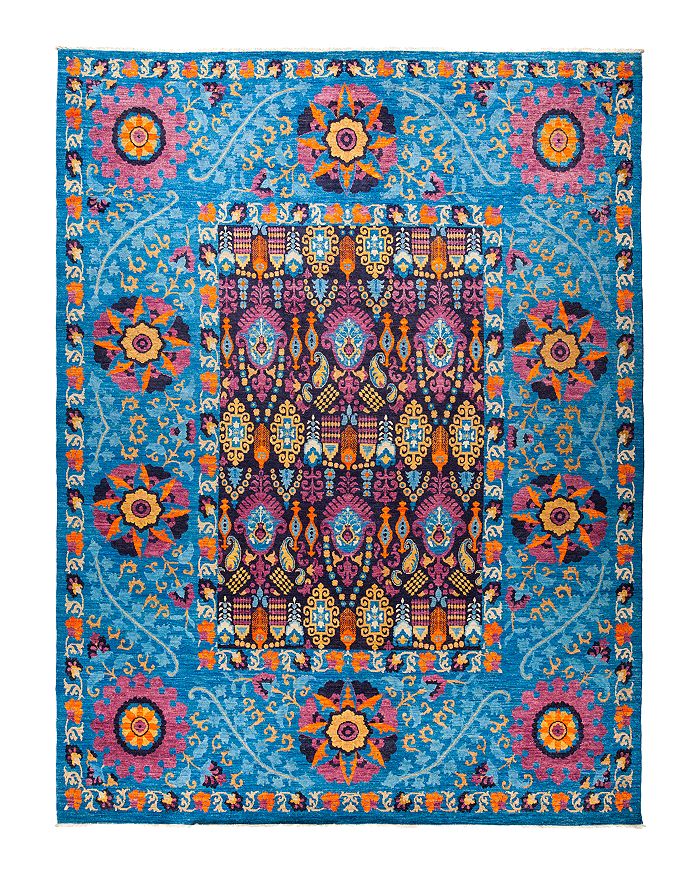 Bloomingdale's Solo Rugs Dole Suzani Area Rug, 10'1 X 13'3 In Blue