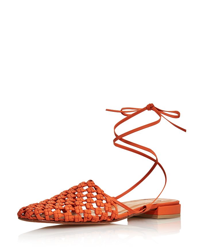 LoQ Women's Costa Woven Leather Lace-Up Mules | Bloomingdale's