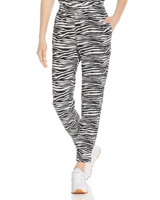 AQUA Zebra Print Jogger Pants - 100 