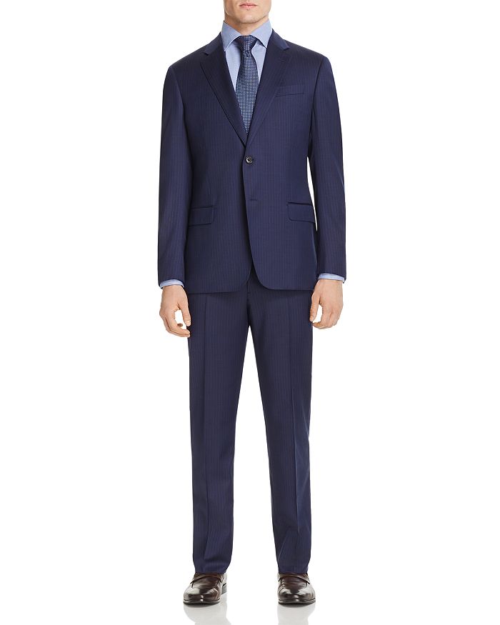Armani Collezioni Emporio Armani Virgin Wool Regular Fit Suit In Blue