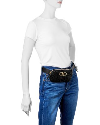 【SALVATORE FERRAGAMO】GANCINI BELT BAG Salvatore Ferragamo QUILTED GANCINI BELT BAG | eBay