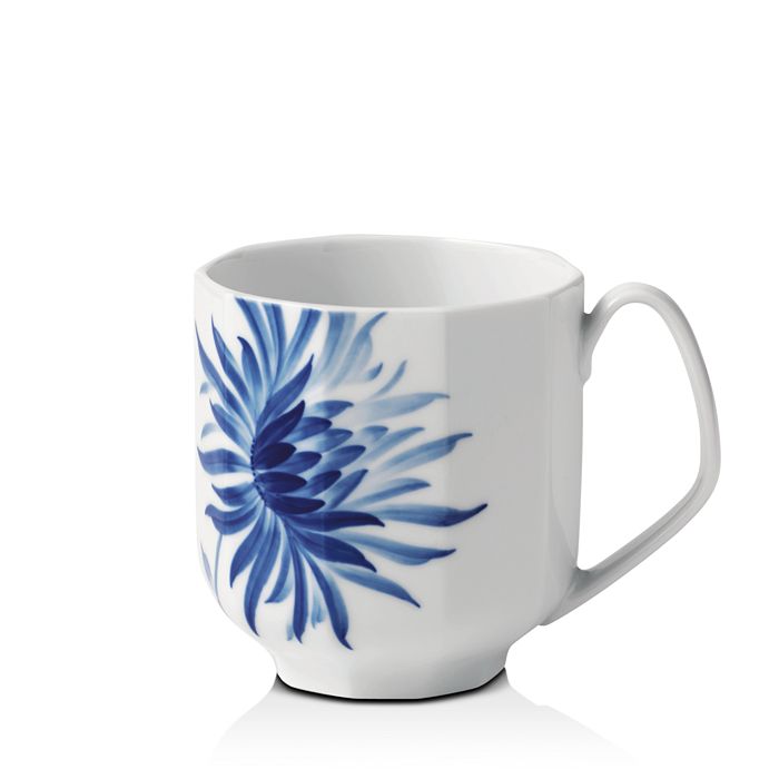Royal Copenhagen Blomst Dahlia Porcelain Mug 9cm In Two-tone