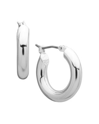 Small Thick Hoop Earrings