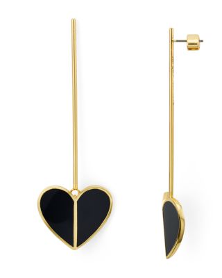 kate spade drop heart earrings