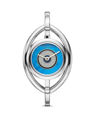美品 Tory Burch イービルアイ バングルウォッチ ラゲッジレザー Tory Burch Evil Eye Bangle Watch, 24.5mm | Bloomingdale's