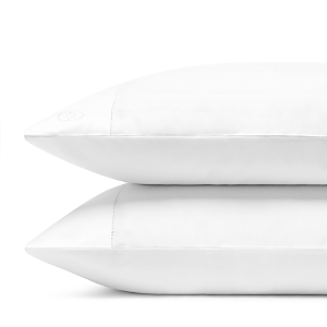 Amalia Home Collection Cotton & Silk King Pillowcase, Pair - 100% Exclusive In White