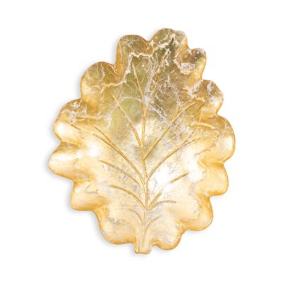 Moon Glass Leaf Medium Bowl