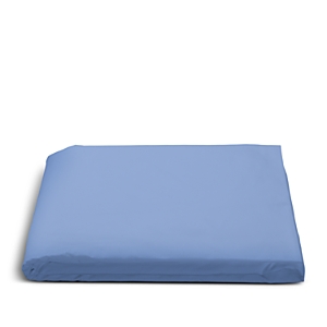 Matouk Luca Hemstitch Percale Fitted Sheet, King In Azure