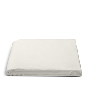 Matouk Luca Hemstitch Percale Fitted Sheet, California King In Ivory