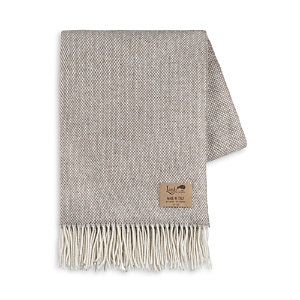 Shop Lands Downunder Juno Lambswool Cashmere Throw In Taupe