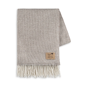 Lands Downunder Juno Lambswool Cashmere Throw In Taupe