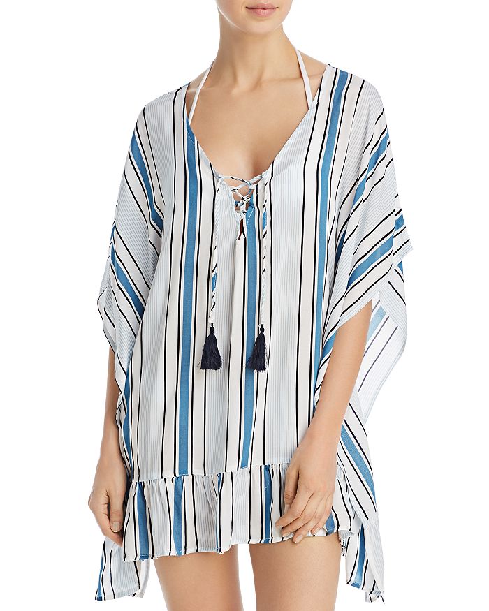 Surf Gypsy Ruffled LaceUp Swim CoverUp Bloomingdale's
