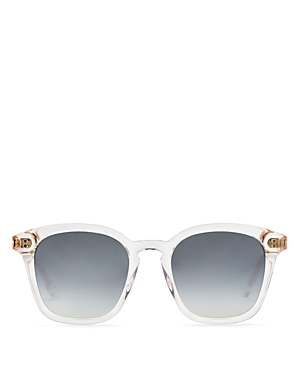 Krewe Prytania Mirrored Square Sunglasses, 50mm In Clear/gray Gradient