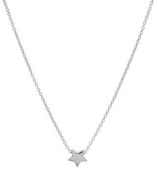 AQUA - Star Pendant Necklace in 14K Gold-Plated Sterling Silver or Sterling Silver, 16" - Exclusive