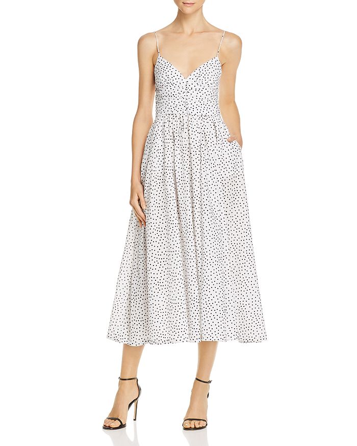 Bec and bridge white polka dot dress online