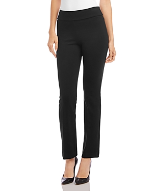 Shop Karen Kane Petites Wonder Knit Straight Pants In Black