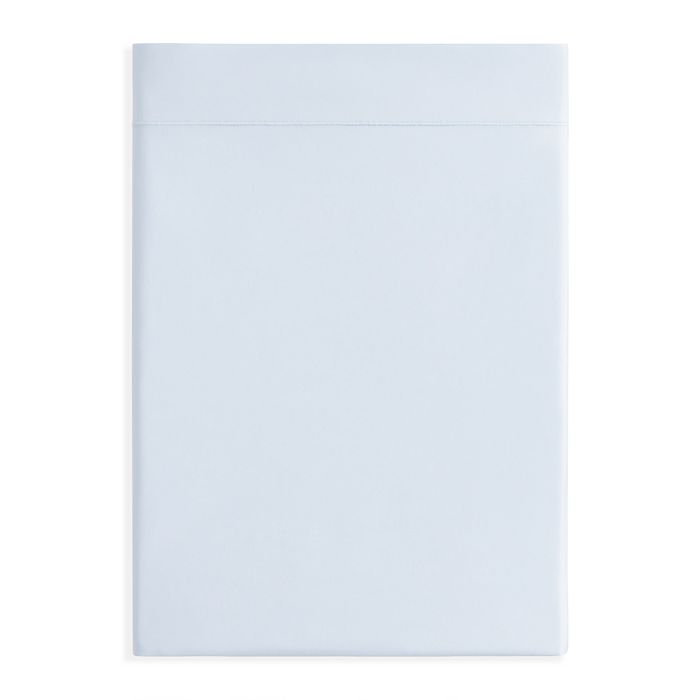Matouk Luca Satin Stitch Flat Sheet, Twin In Sky